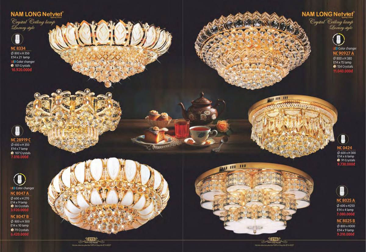 Đèn trang trí NAM LONG Catalogue và Bảng giá tại Bình Dương /Page 2